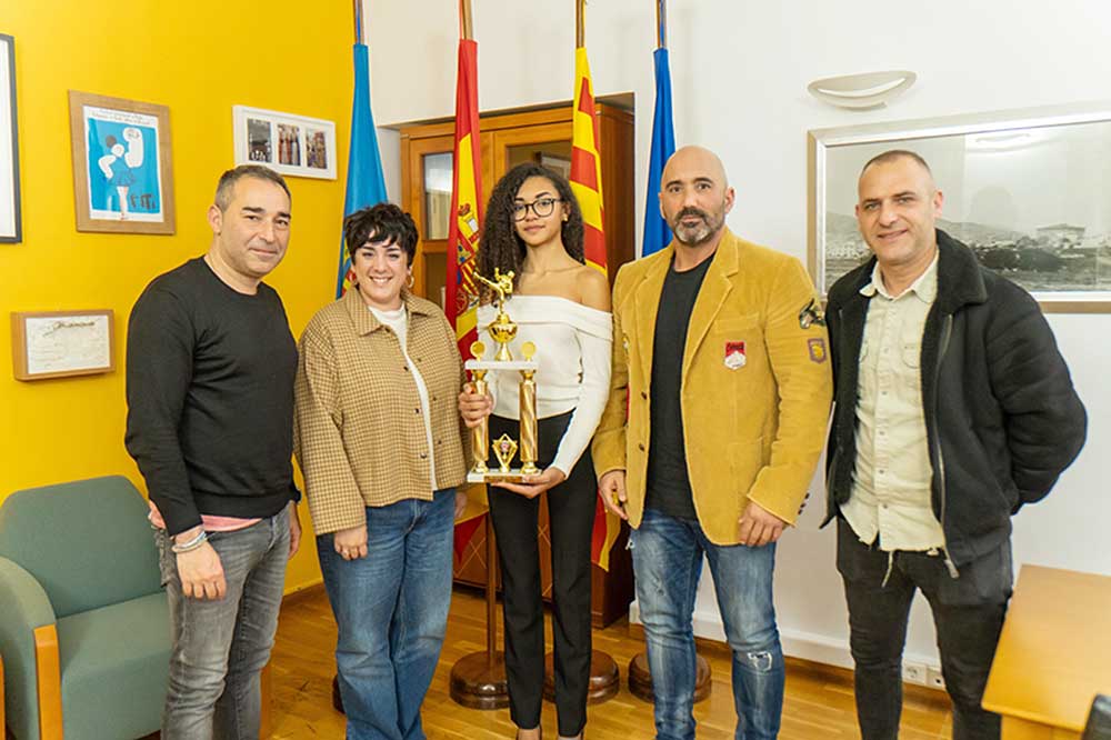 Recepció de Denise Prats a l'Ajuntament